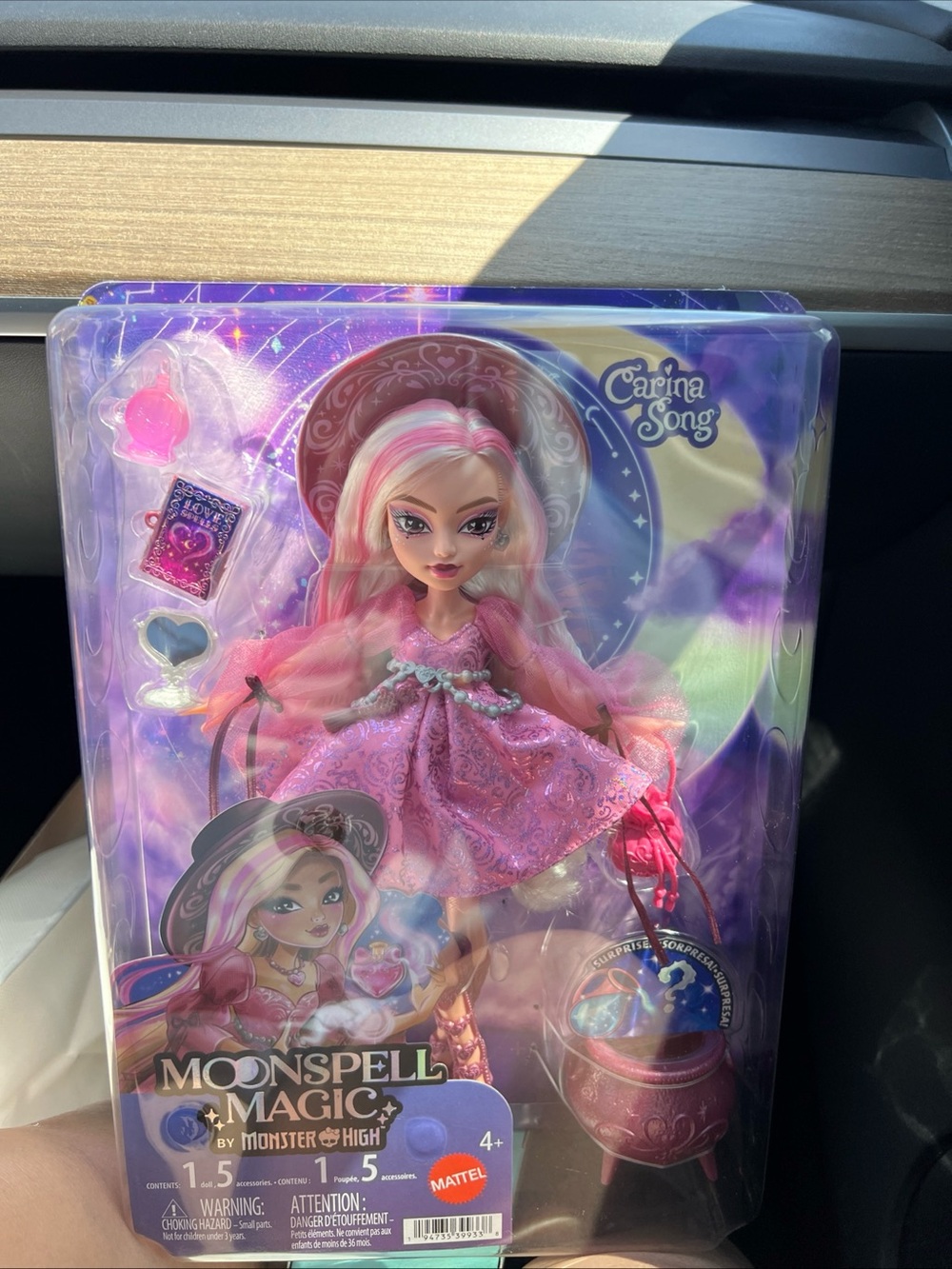Monster High Carina Song Doll in Pink and Purple Moonspell Magic